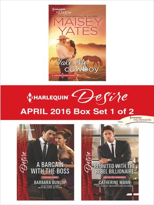 cover image of Harlequin Desire April 2016, Box Set 1 of 2